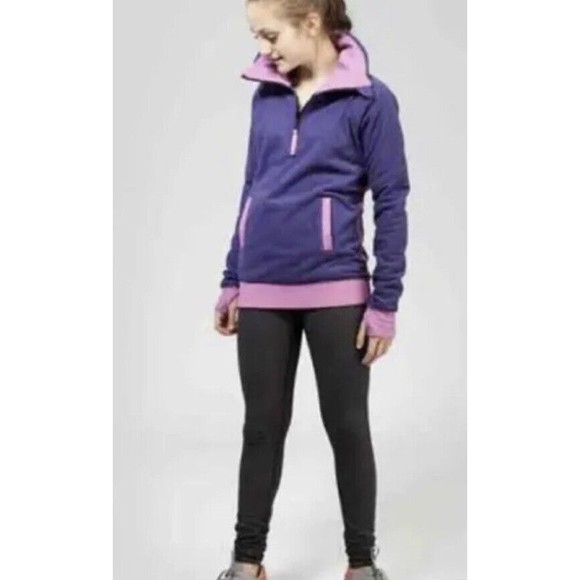 Ivivva Girl's By Lululemon Stopper Pullover Half Zip